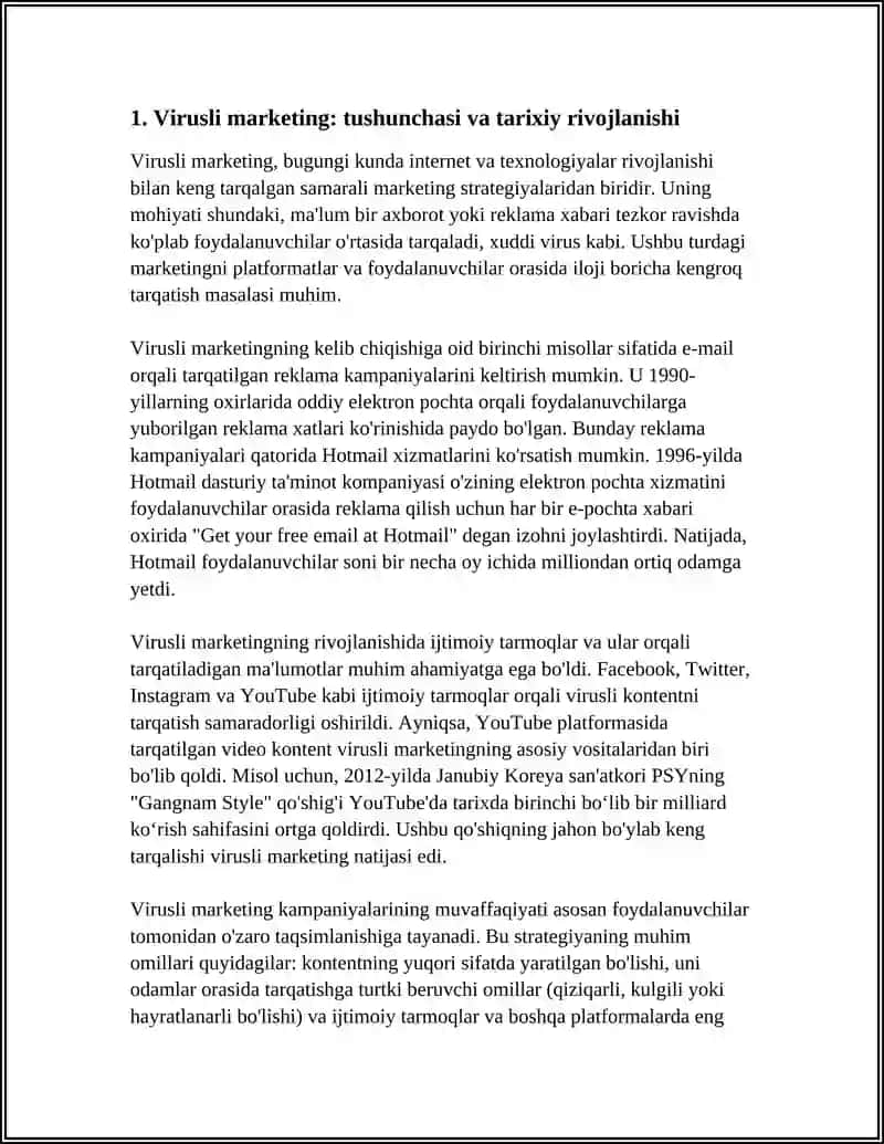 Virusli Marketing Mavzusida Mustaqil Ta'l‎im Ishi 3