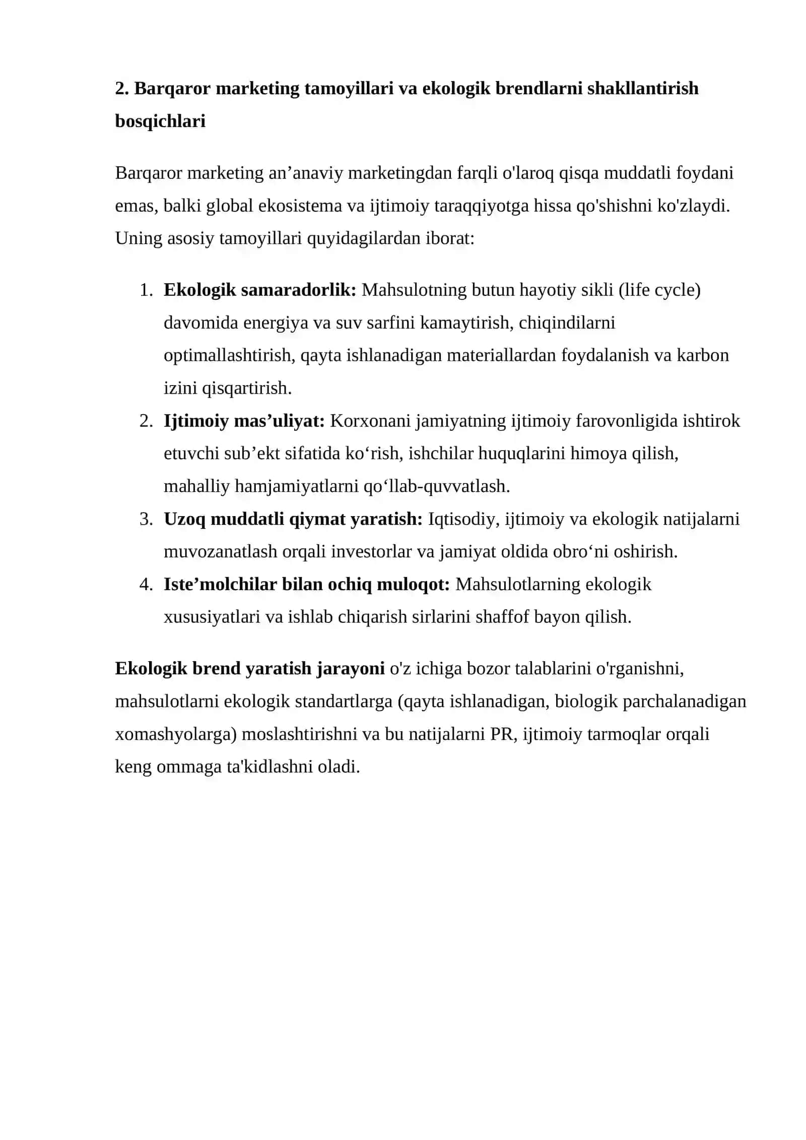 GLOBAL BARQAROR BRENDLAR TAHLILI VA ULARNI YARATISH STRATEGIYALARI 3