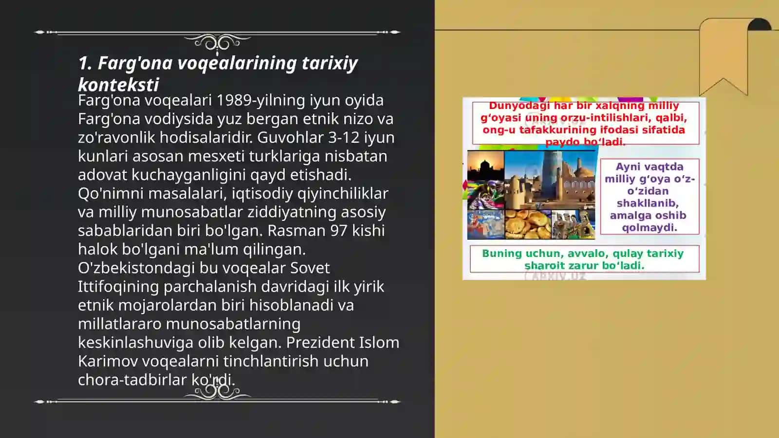 Farg'ona voqealari, uning kelib chiqishiga ta'sir ko'rsatgan milliy ijtimoiy-iqtisodiy va siyosiy sabablar va ularning oqibatlari 3