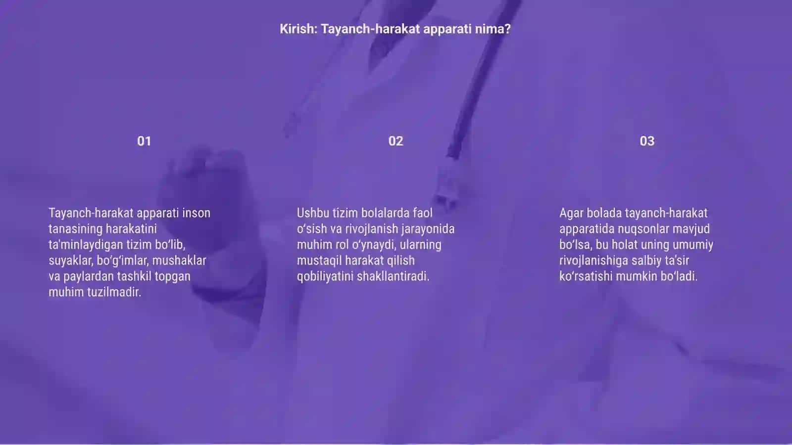 Tayanch-harakat apparati haqida 3