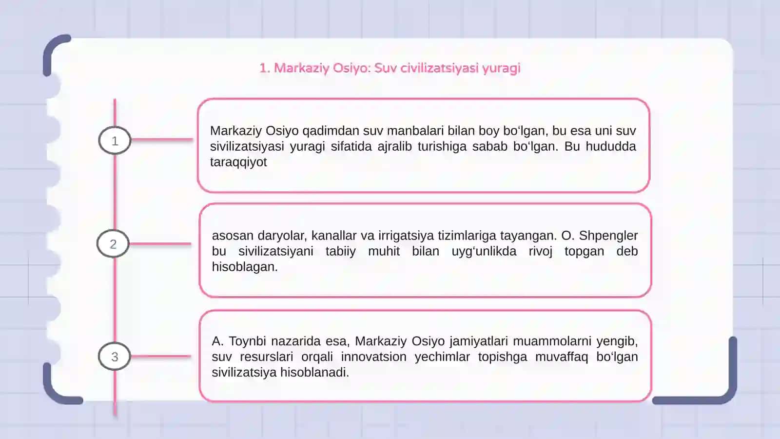 Suv civilizatsiyasi yuragi 3
