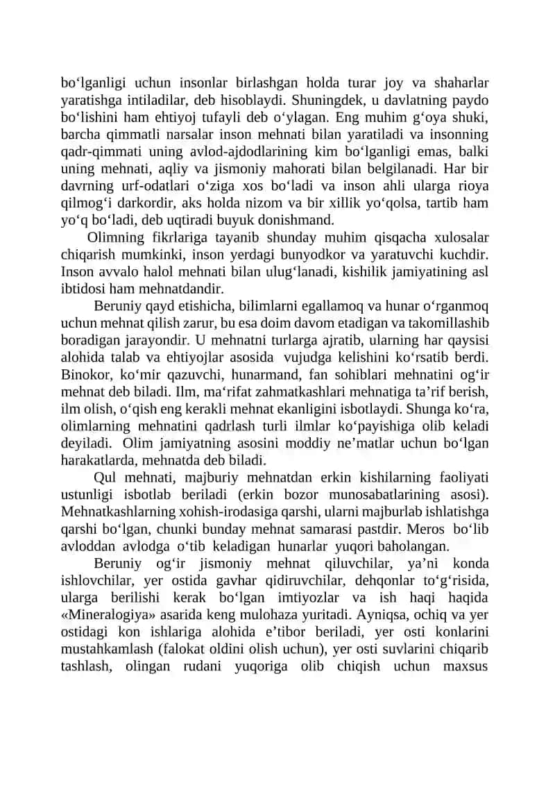 Yodgorliklar”, “Qonuni Mas’udiy”, “Geodeziya”, “Mineralogiya” va “Astronomiya” 3
