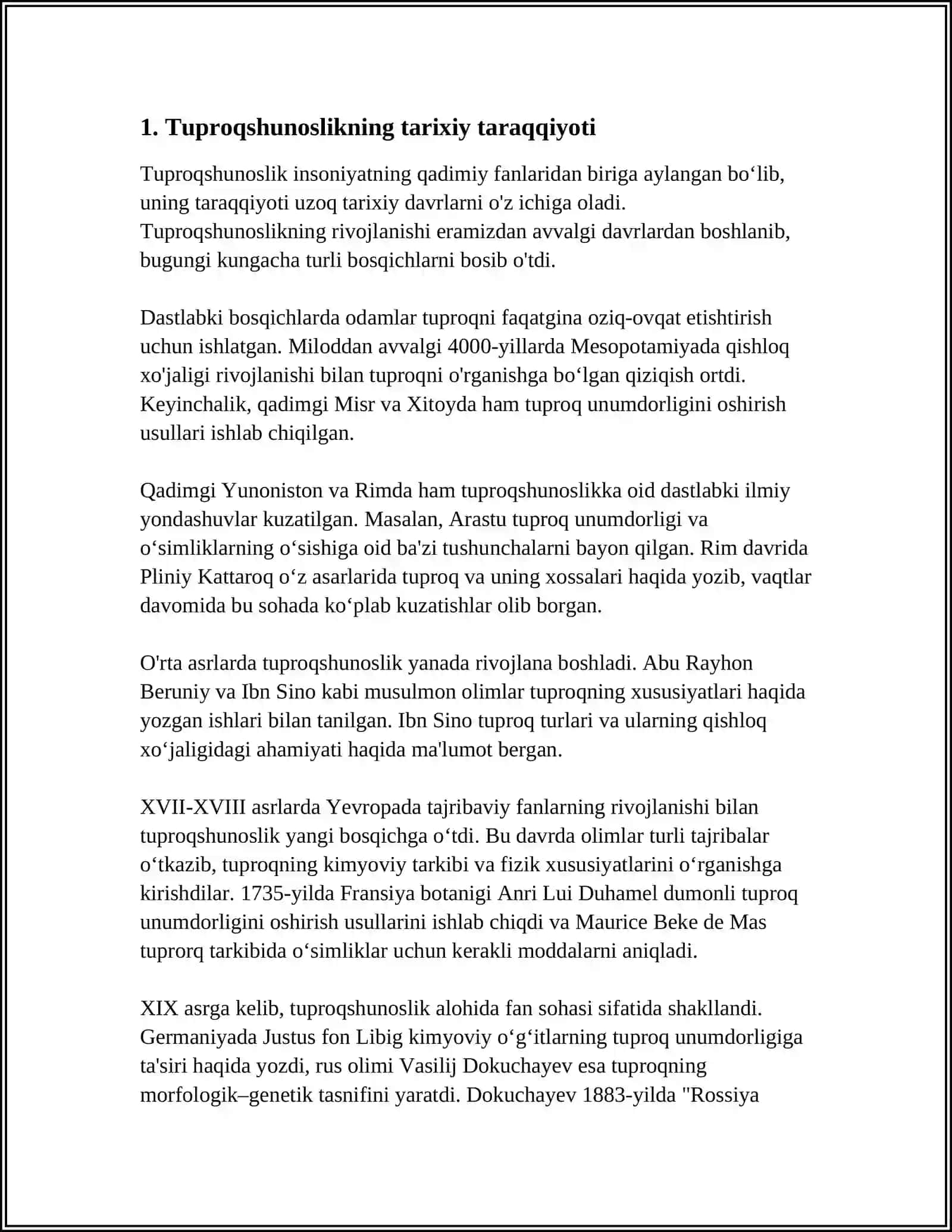 O'ZBEKISTONDA "TUPROQLAR GEOGRAFIYASI" FANINING RIVOJLANISHI 3
