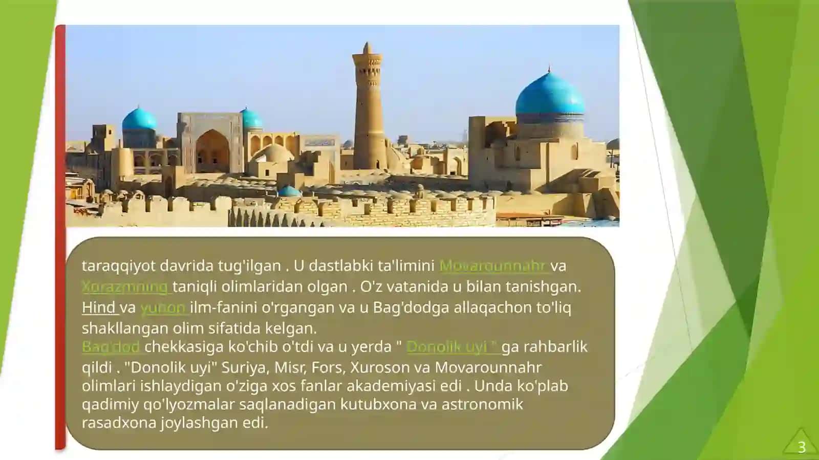 Muhammad ibn Muso al-Xorazmiy 3