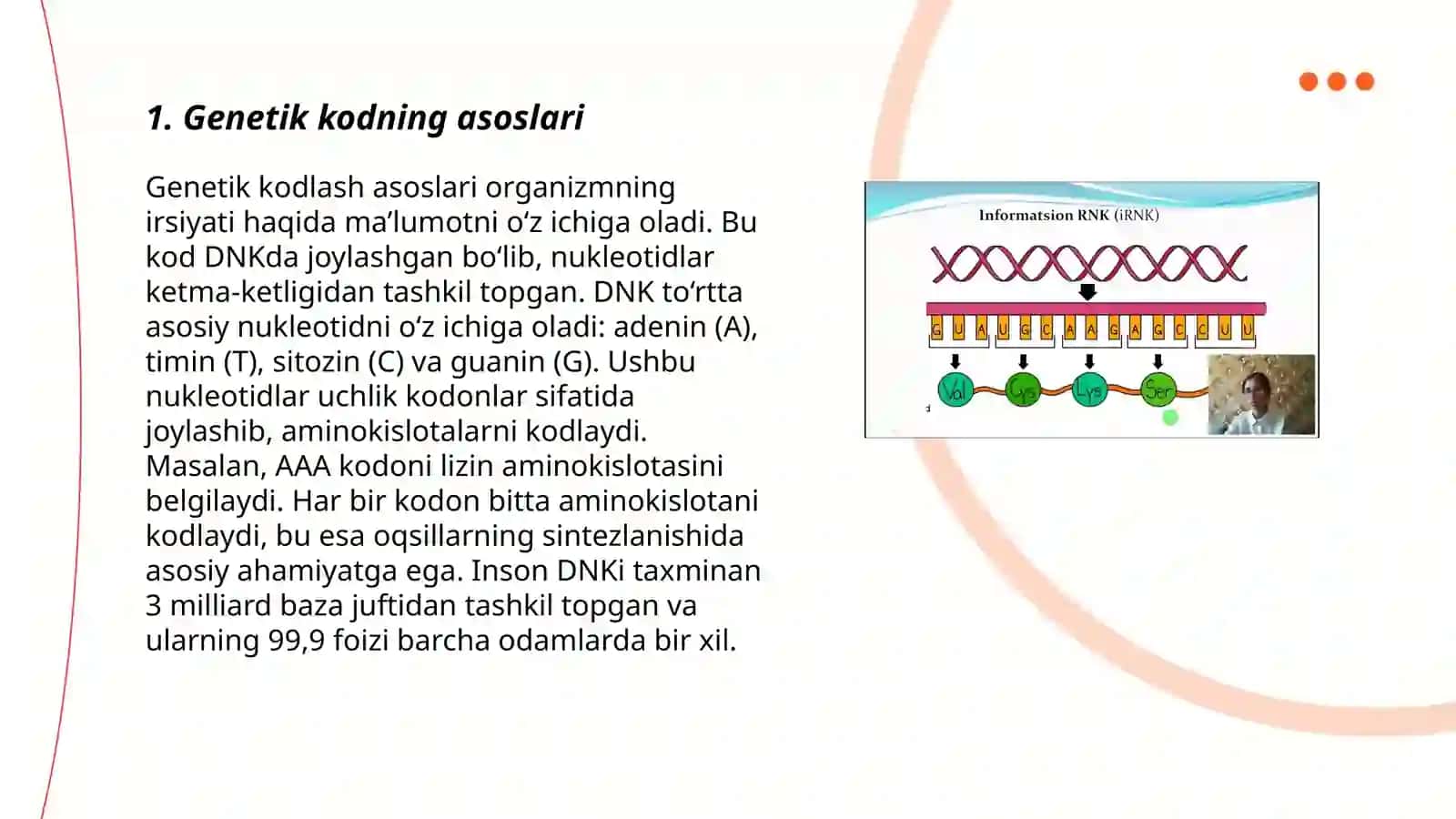 Irsiyatning molekulyar asoslari 3
