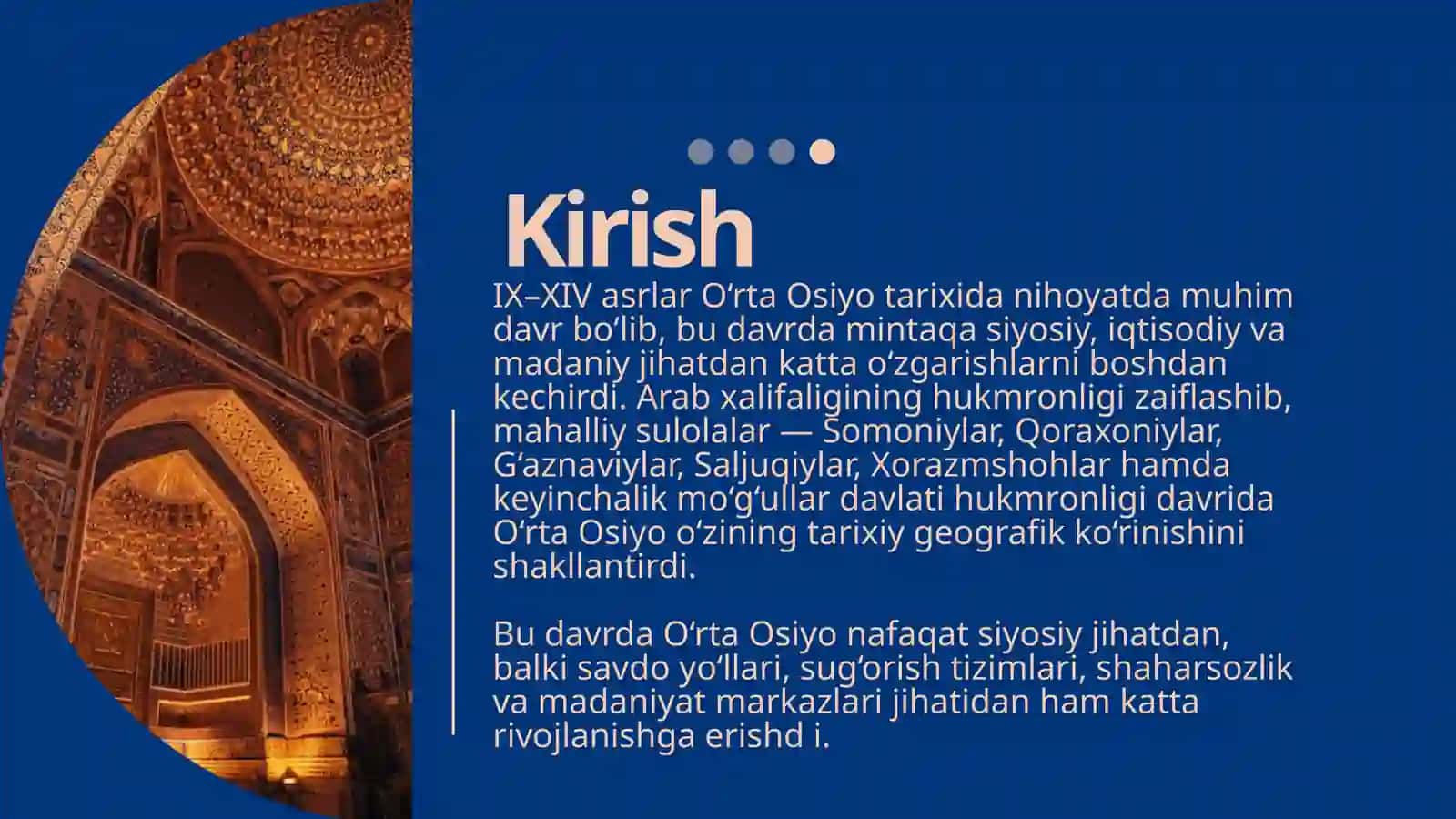 IX–XIV ASRLAR O‘RTALARIDA O‘RTA OSIYONING TARIXIY GEOGRAFIYASI 3