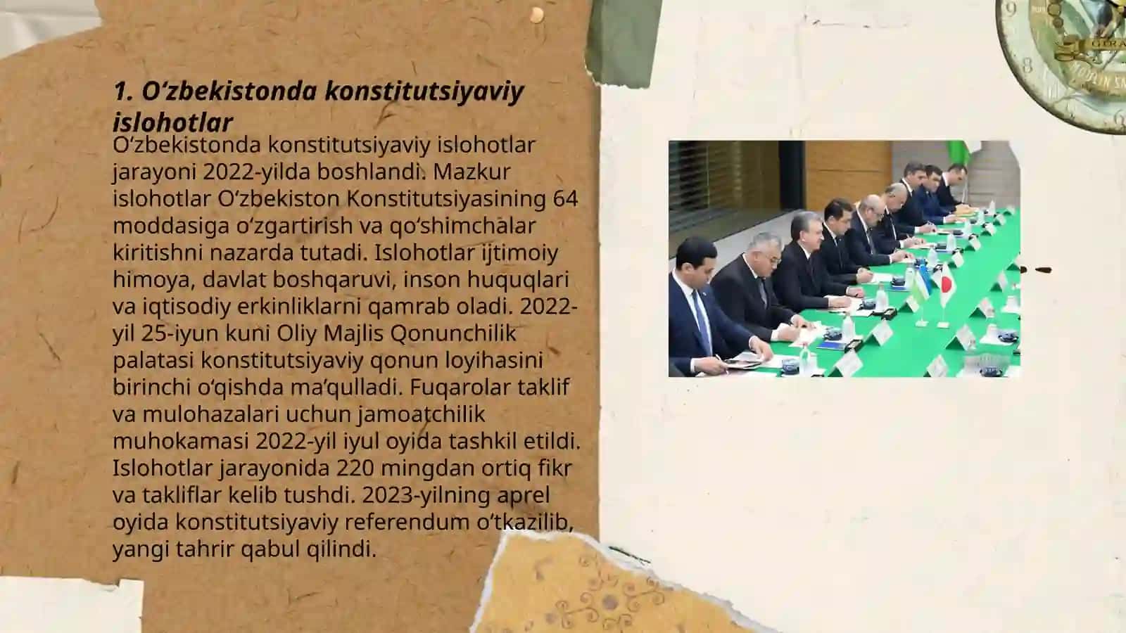 O‘zbekistonda huquqiy siyosiy islohotlarning amalga oshirilishi 3