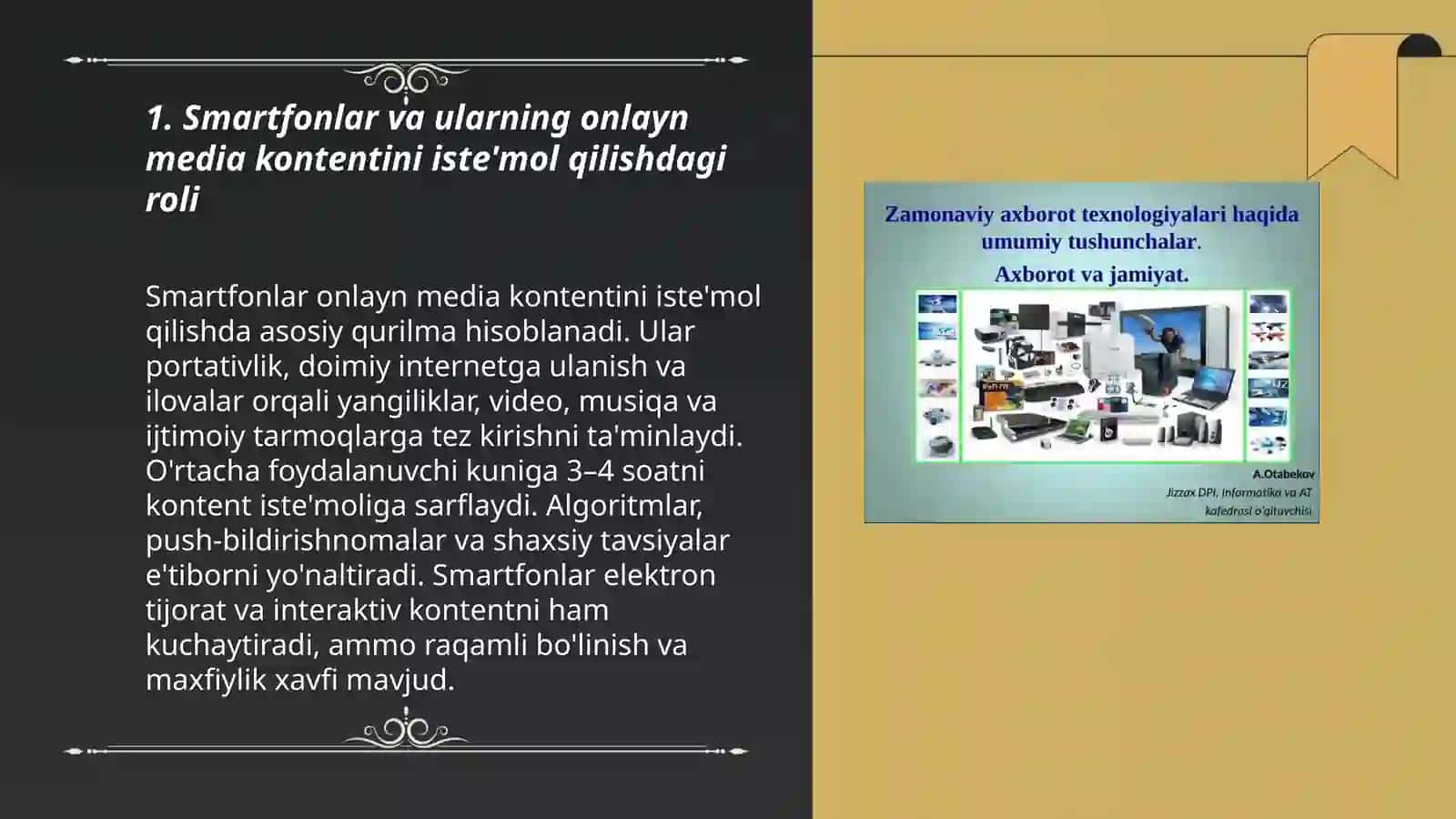 Zamonaviy axborot va onlayn media qurilmalari 3