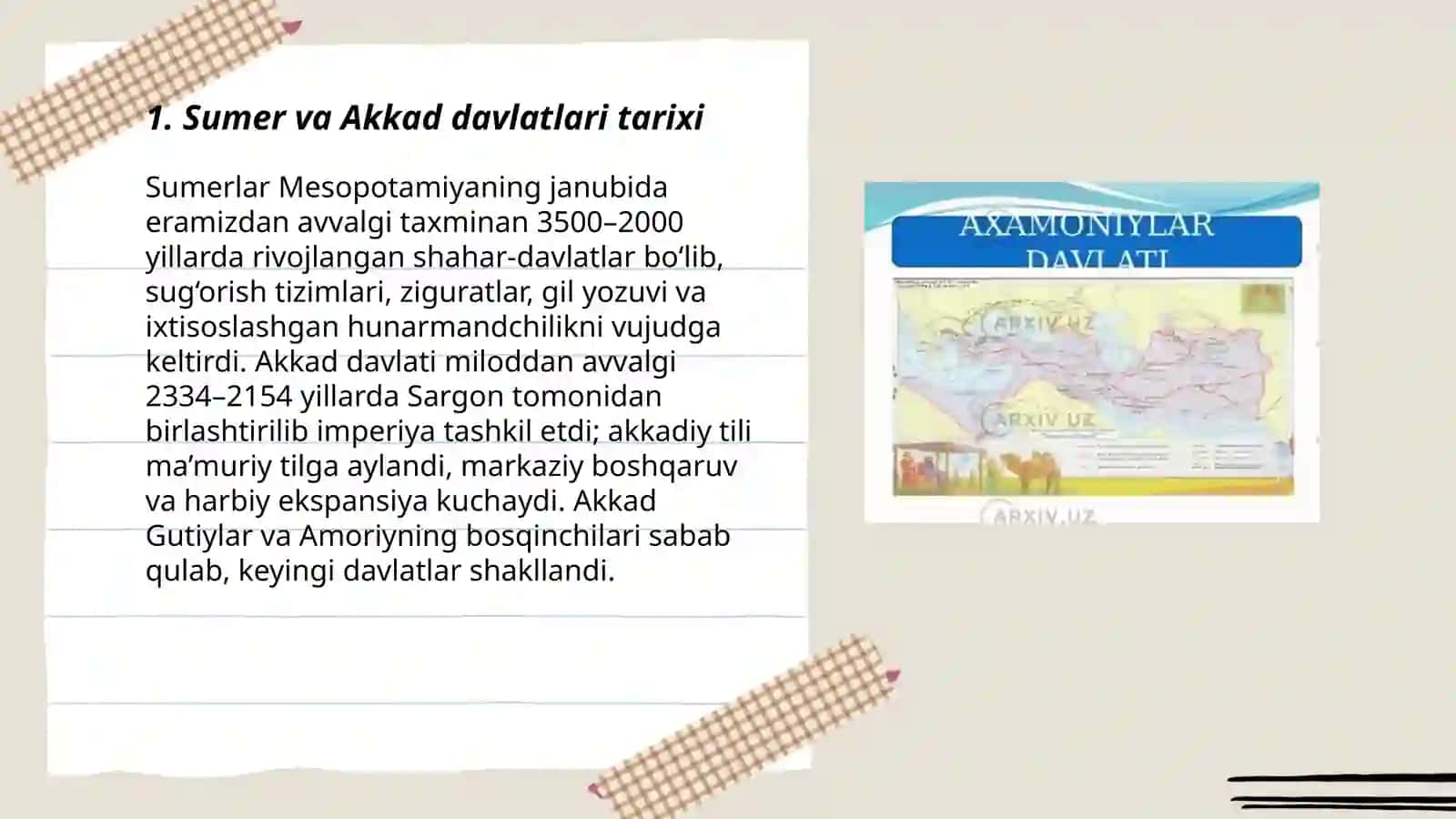 Sumer va Akkad davlatlari tarixi 3