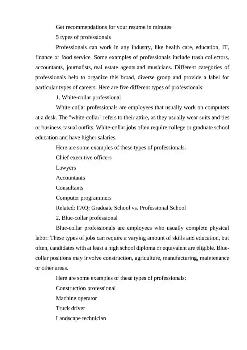 What is a professional? 3