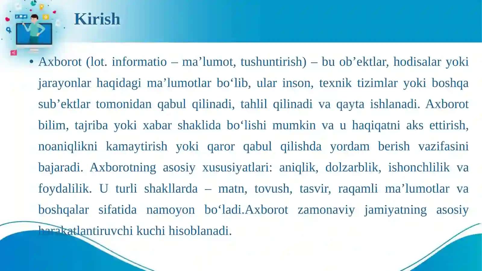 Axborot nima va uning manbalari 3