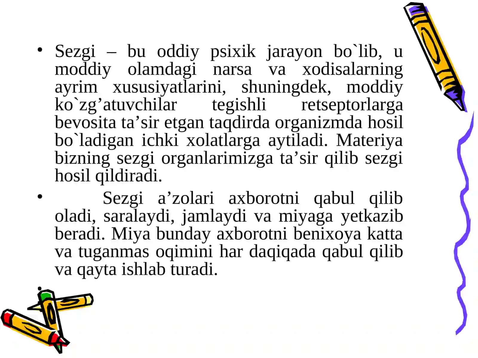 SEZGI HAQIDA UMUMIY TUSHUNCHA 3