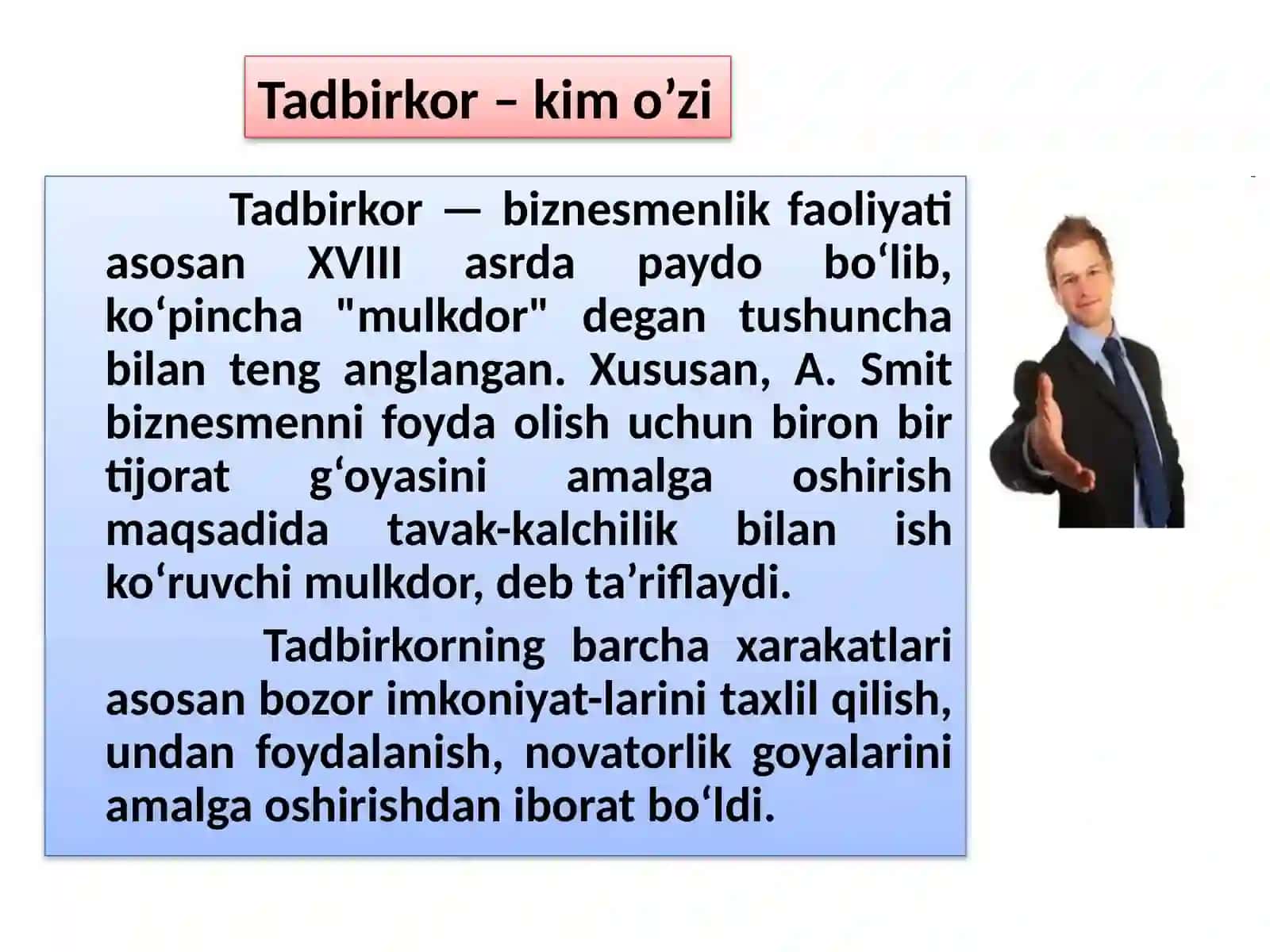Tadbirkorlikfaoliyatiningsubyektlari 3