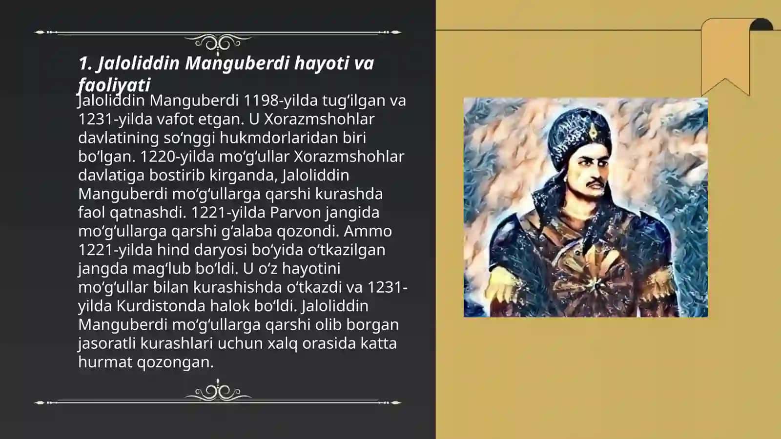 Jaloliddin Manguberdi - vatan ximoyachisi 3
