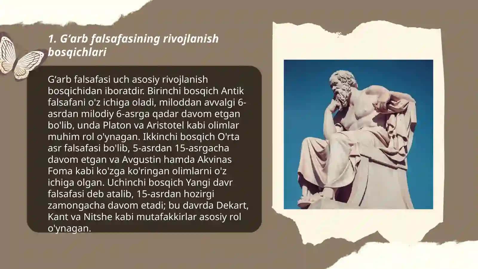 Gʻarb falsafasining ustuvor yoʻnalishlari va ularning fan taraqqiyotiga taʼsiri 3