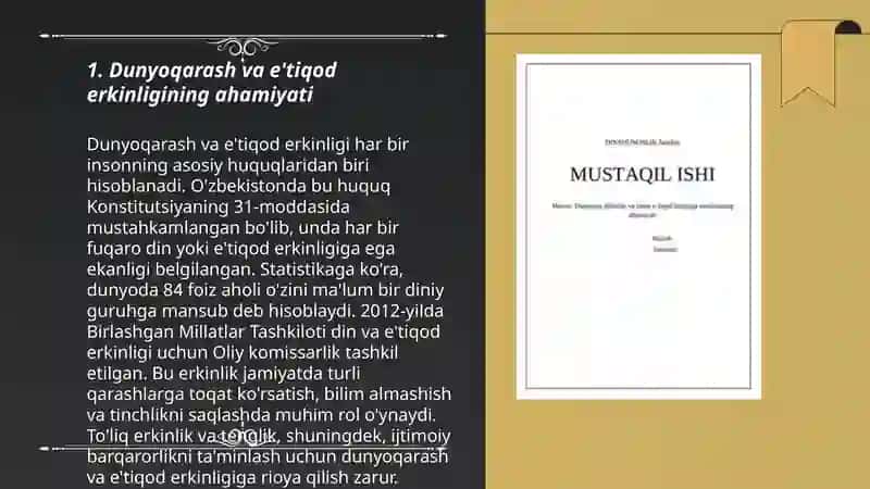 Jamiyat hayotida dunyoviylik va diniylik mutanosibligi 3
