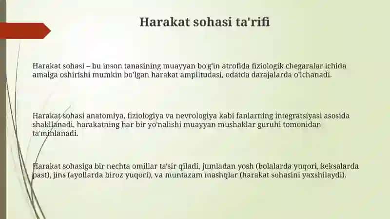 Harakat sferasi ixtiyoriy harakat yoʻli anatomiyasi 3