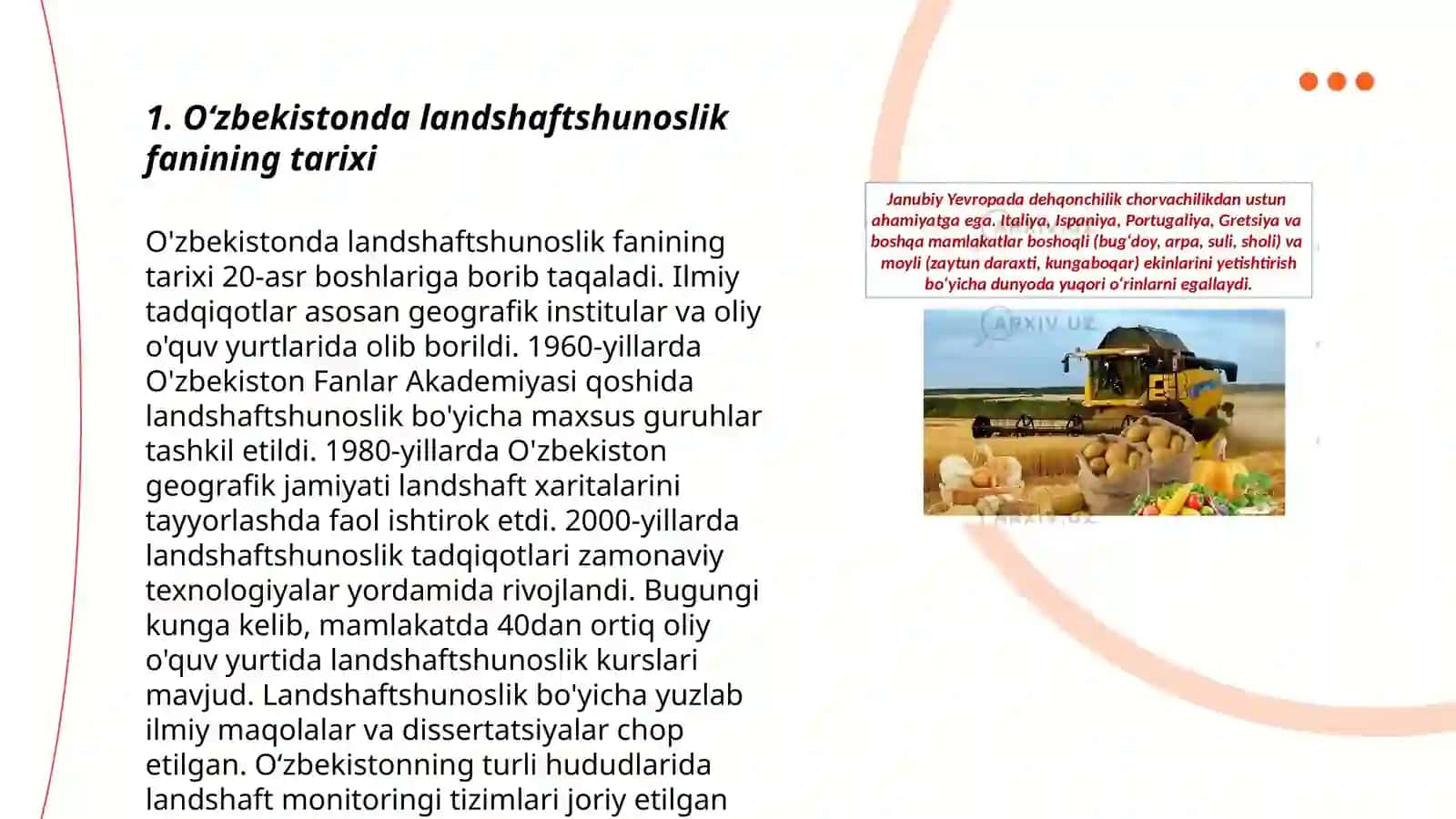 Oʻzbekistonda Landshaftshunoslik Fanining Rivojlanishi 3