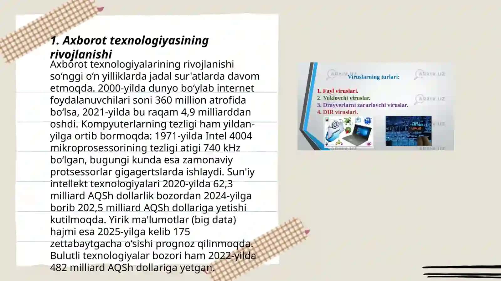 Axborat texnalogiyasi 3