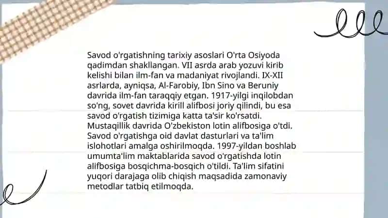 Ona-tili o'qish savodxonligi va uni o'qitish metodikasi 3