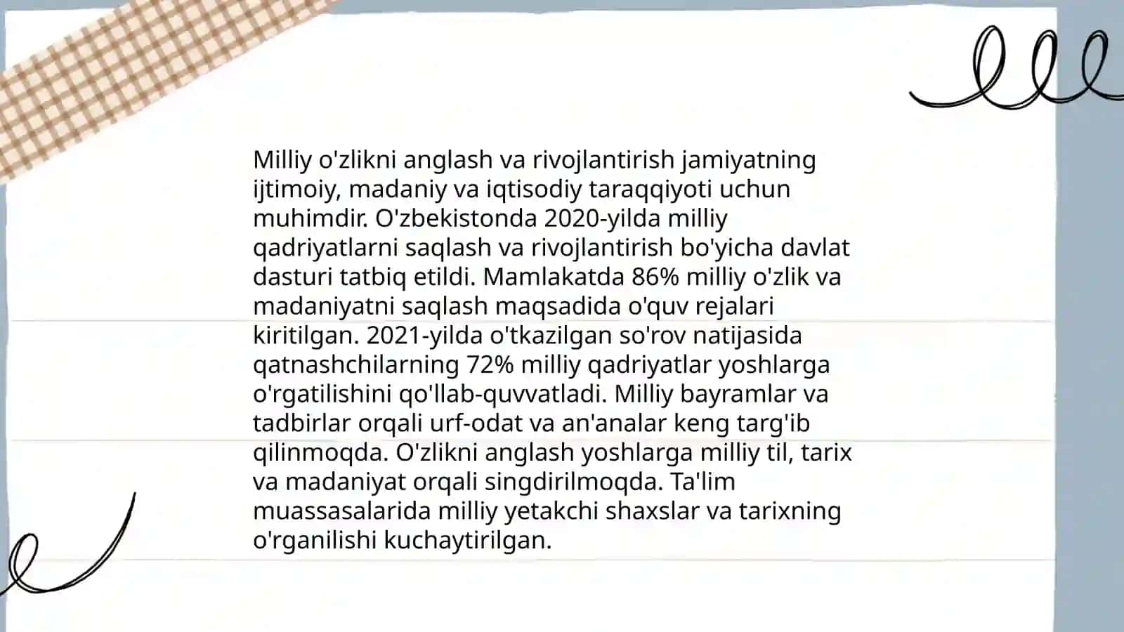 Yangi O'zbekistonda amalga oshirilayotgan ma'naviy o'zgarishlar 3