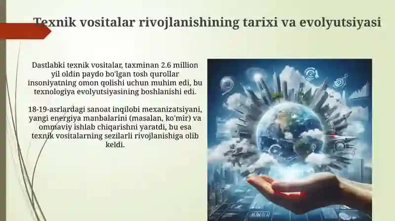 Texnik vositalarning rivojlanish tendentsiyalari 3