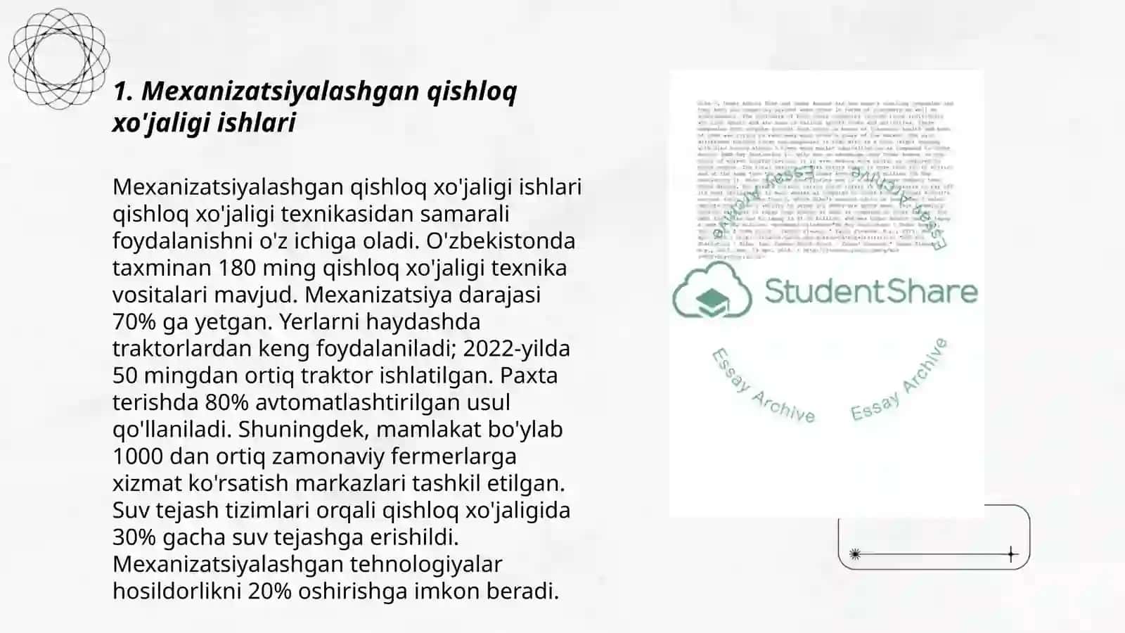 Mexanizatsiyalashgan qishloq xo'jaligi ishlari 3