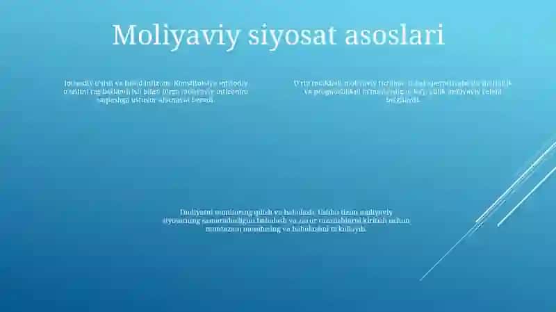 O'Zbekiston Respublikasi Moliyaviy Siyosati 3