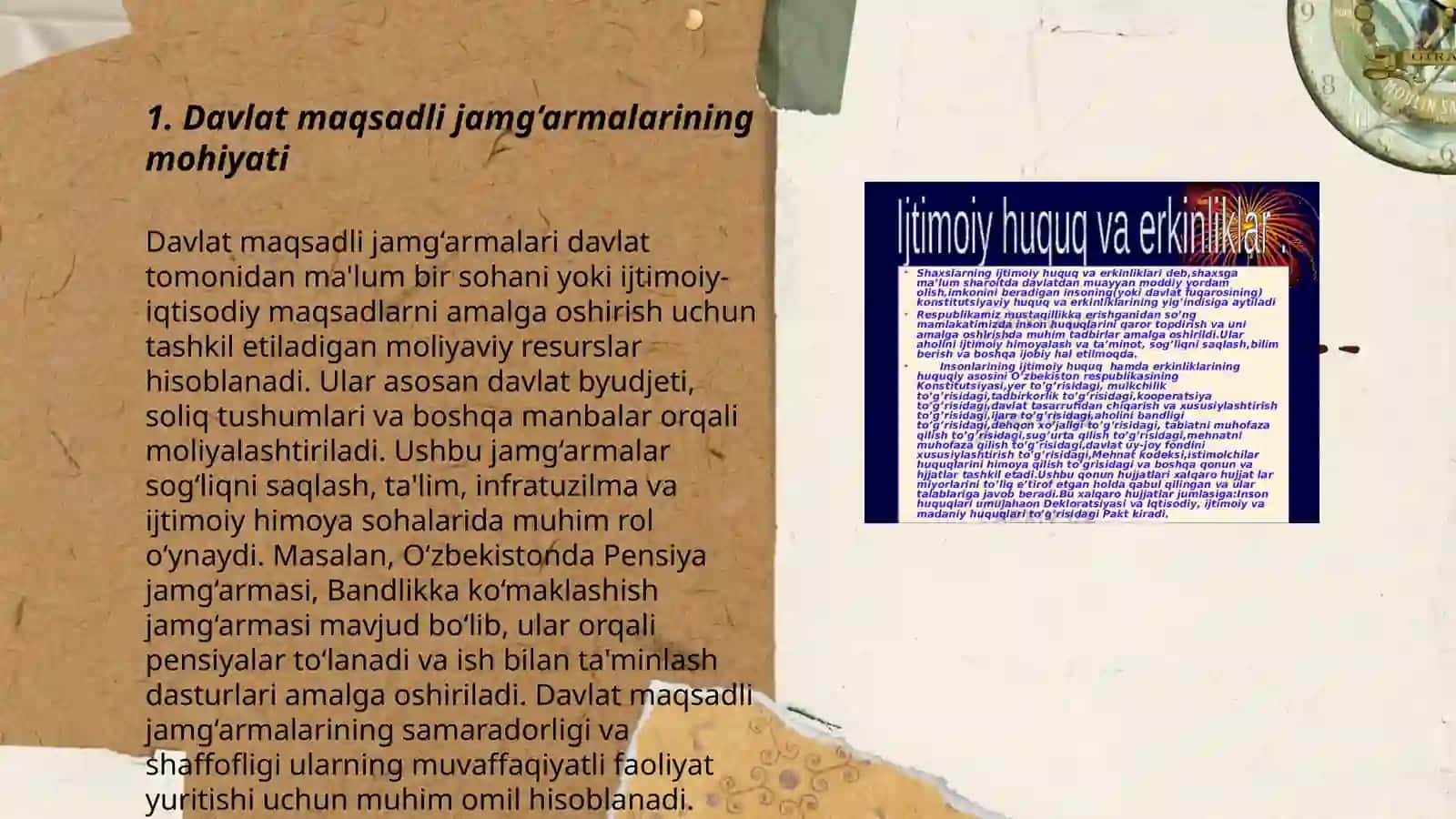 Davlat maqsadli jamĝarmalari tizimi va ularning huquqiy maqomi 3