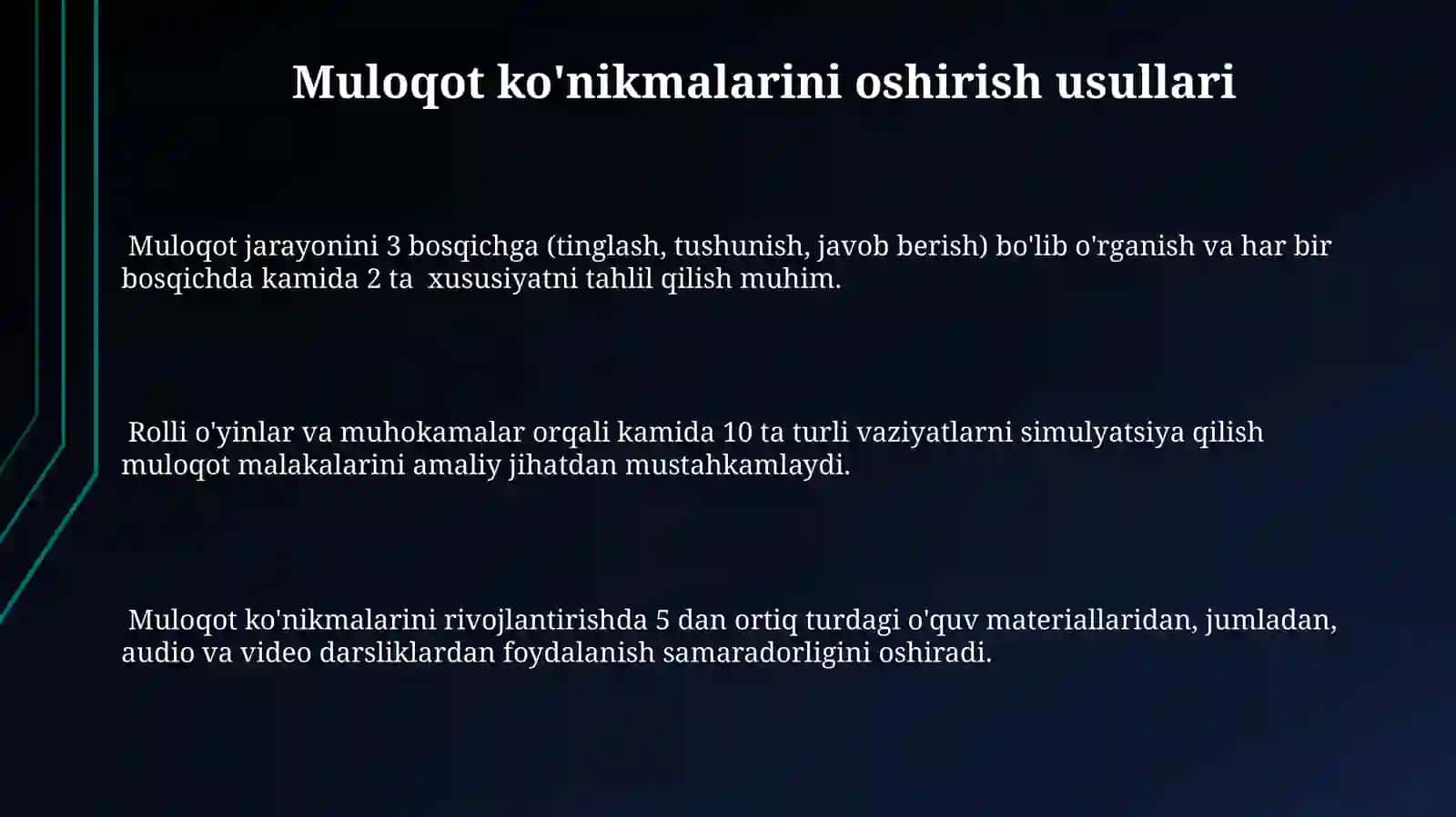 Kommunikativ qobiliyat va pedagogik ta’sir ko‘rsatish 3