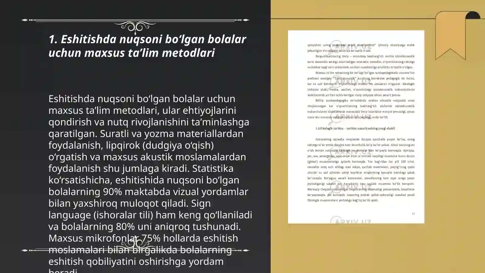 Eshitishda nuqsoni boʻlgan bolalarni oʻqitish jarayonlari 3