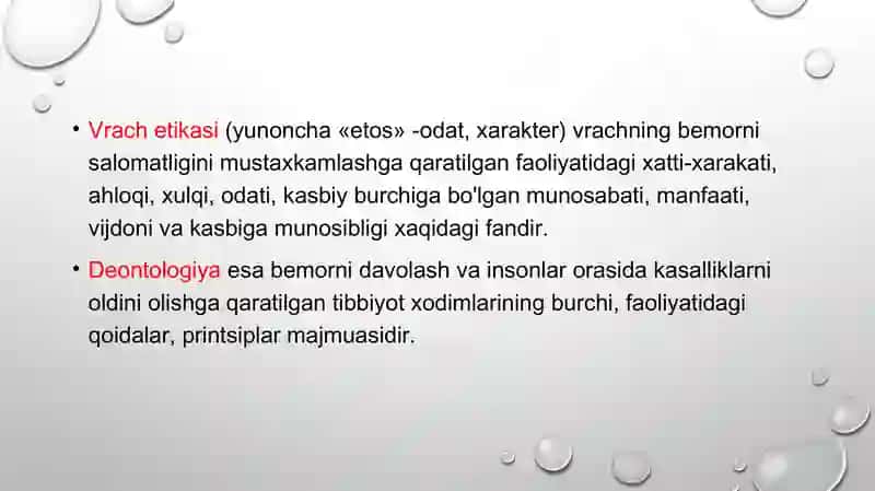 TIBBIYOT ETIKASI VA DEONTOLOGIYASI ASOSLARI 3
