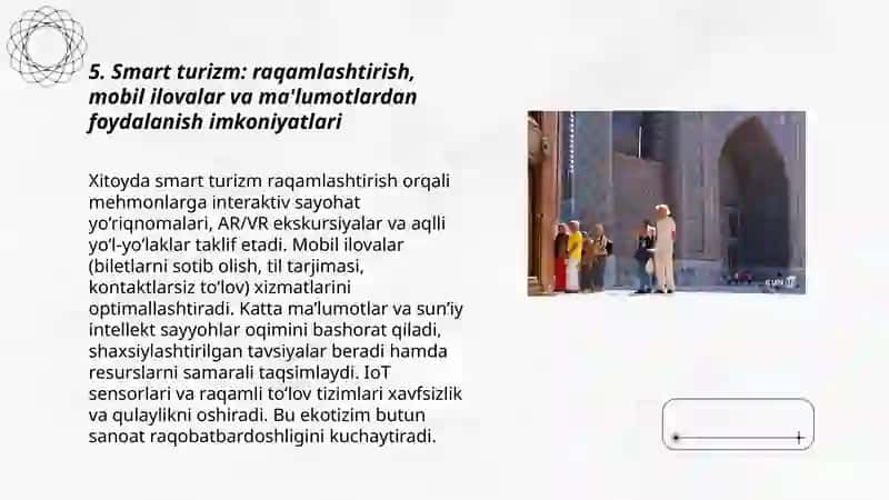 Turistlar tomonidan mahaliy madaniyatni hurmat qilish 3