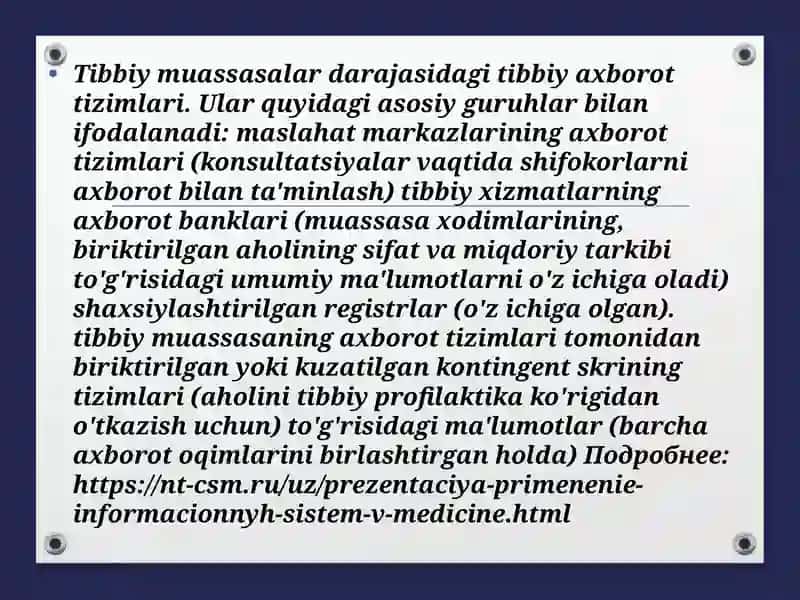Zamonaviy tibbiyot texnologiyalari. Lotin-yunon atamalarining tibbiyotdagi o’rni 3