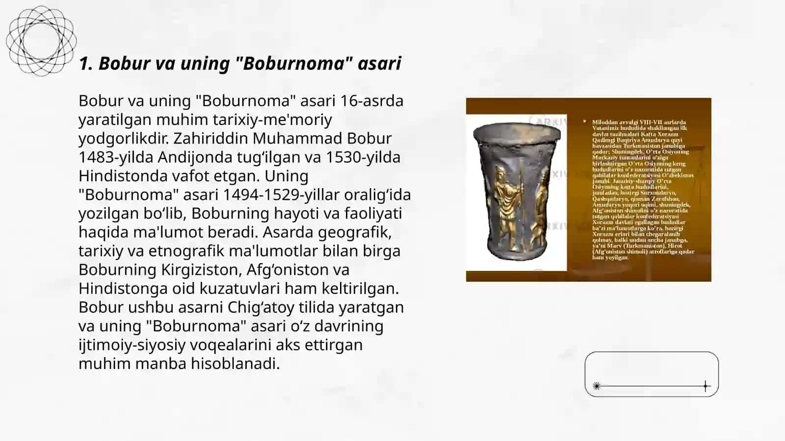 Bobur va uning "Boburnoma" asari 3