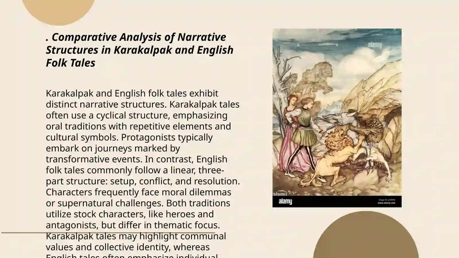Linguistic and cultural analysis of Karakalpak and English folk tales 3