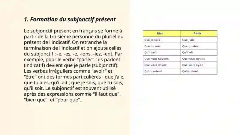 Le subjonctif présent 3