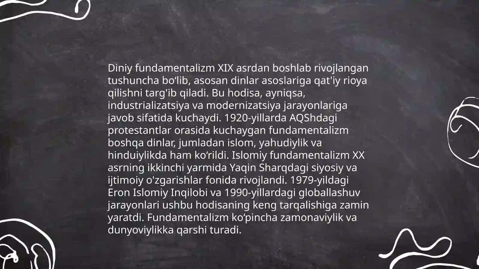 Diniy Fundamentalizm, Radikalizm va Terrorizmning Tarixi va Yo’nalishlari 3
