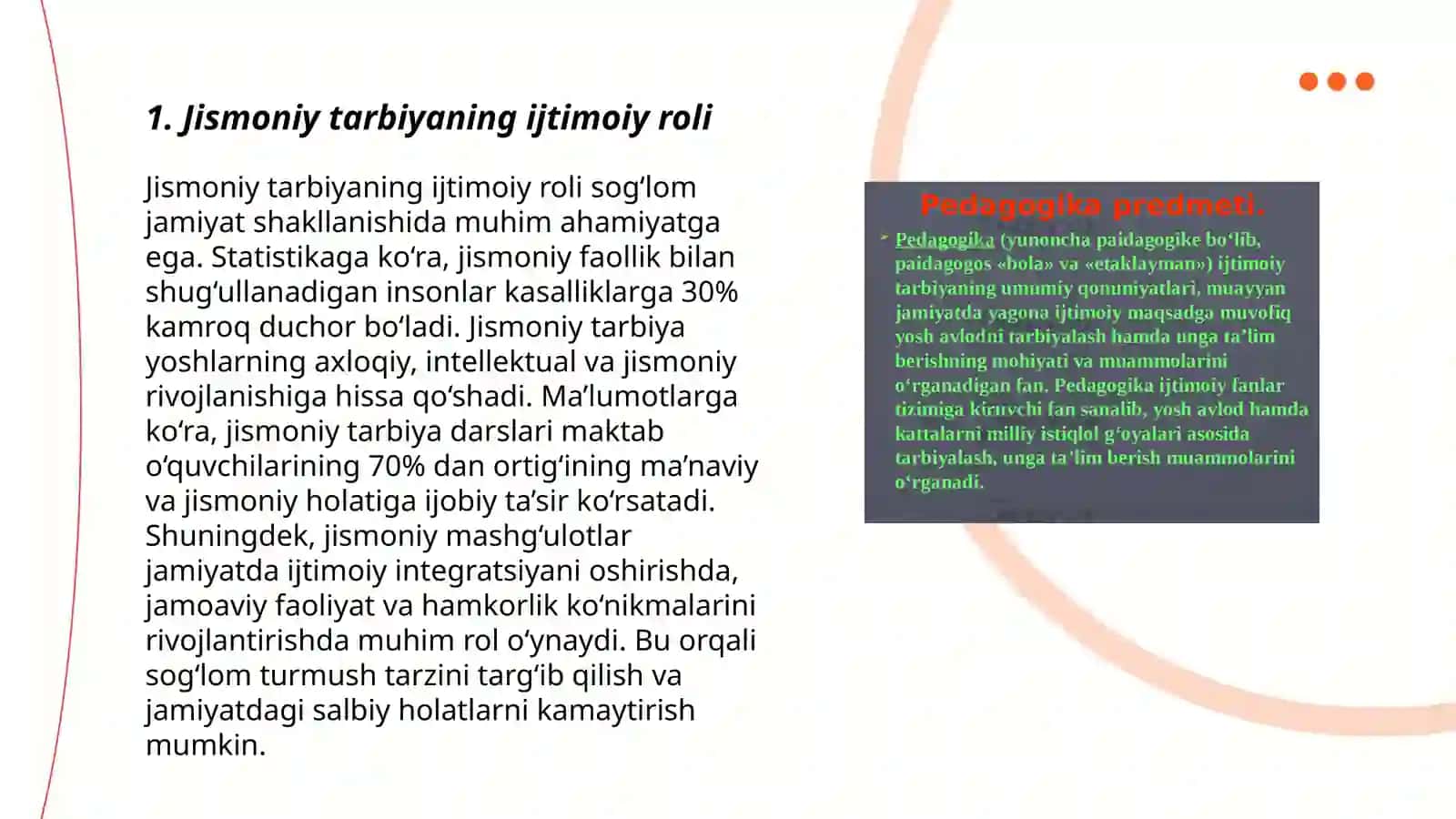 Jismoniy madanyatning jamiyatdagi vazifalari va shakillari 3