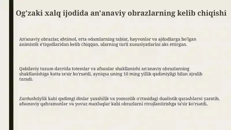 Xalqogʻzakiijodidagianʼanaviyobrazlar 3