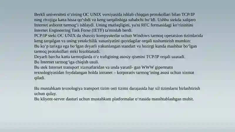 TCP/IP stekining tarixi 3