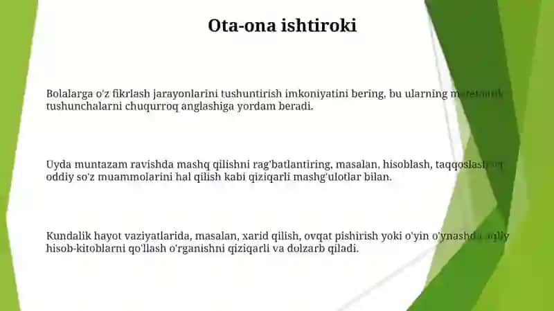 Mental arifmetika vositasida 6 7 yoshdagi bolalarning matematik tasavvurlarini shakillantrish 3