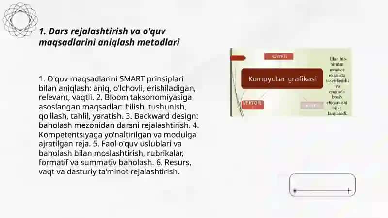 Kompyuter grafikasi darslarini samarali o'qitish metodlari 3