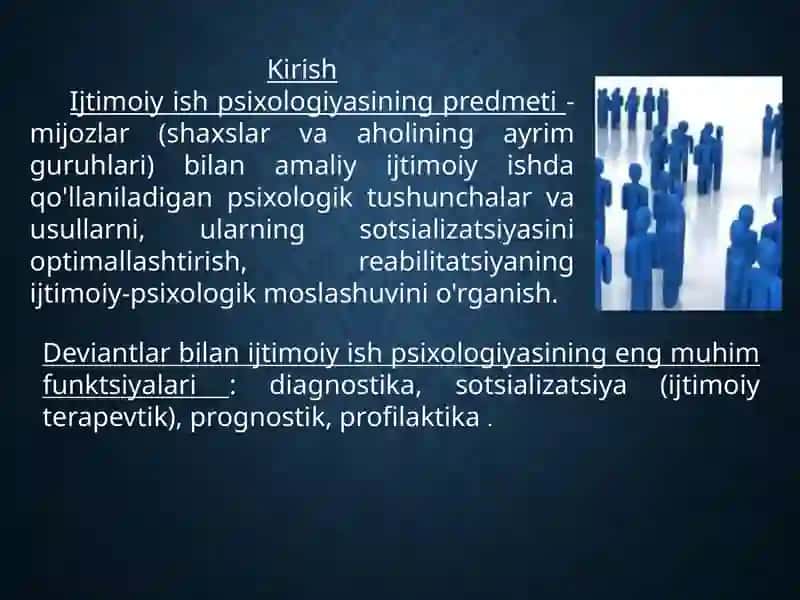 DEVENET XULQLI SHAXSLAR BILAN IJTIMOIY ISH OLIB BORISHNING ZAMONAVIY METODLARI 3