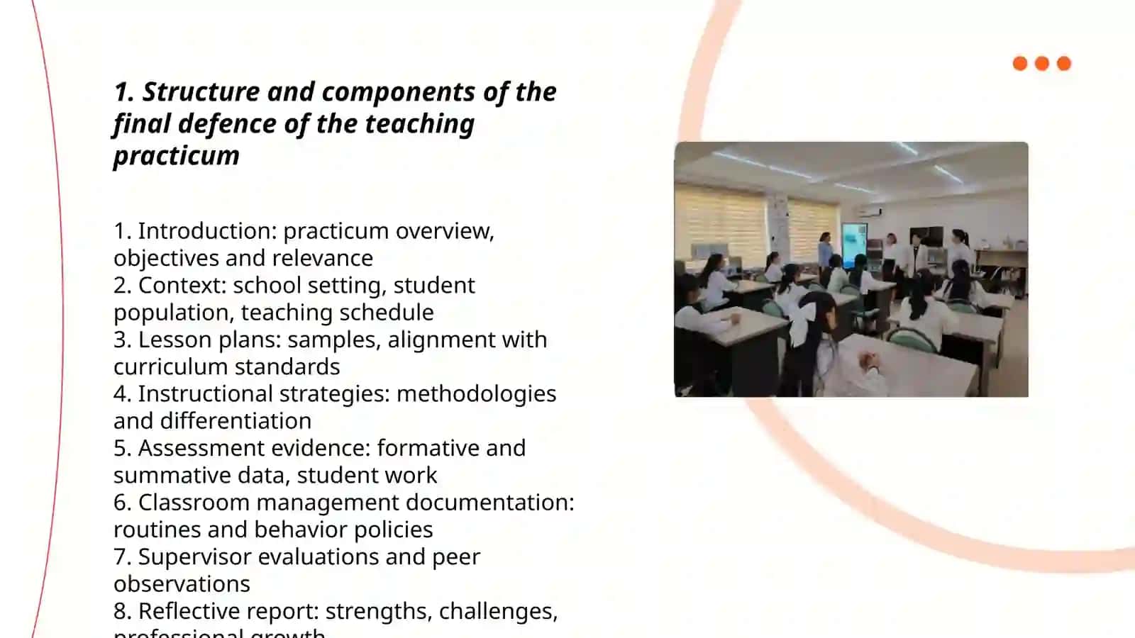 Final Defence of the Teaching Practicum 3