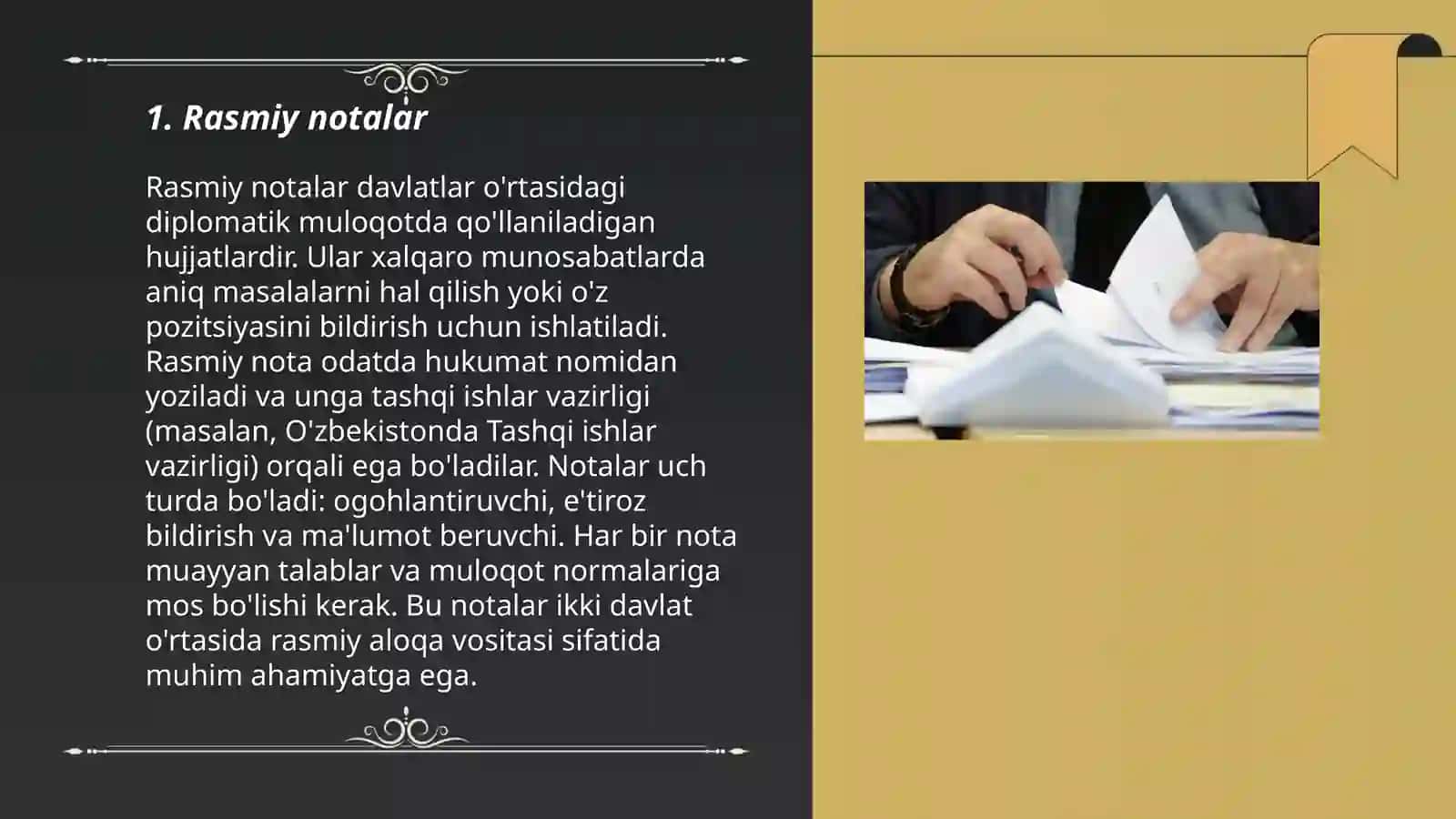 Diplomatik yozishmalarning turlari 3