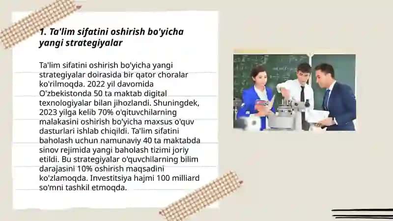 Oliy taʼlim sohasidagi olib borilayotgan islohotlar 3