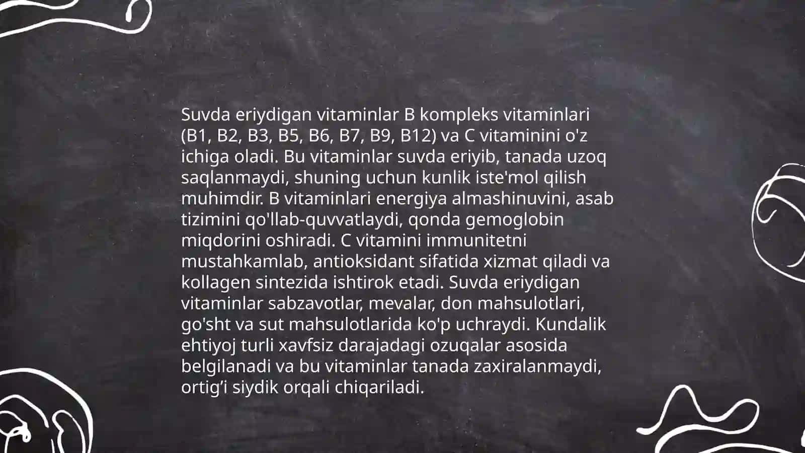 Suvda eriydigan vitaminsimon moddalar 3