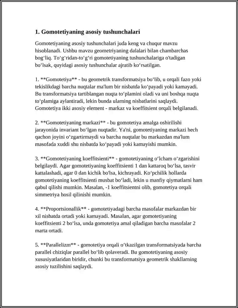 GOMOTETIYA. GOMOTETIYA METODIGA DOIR MASALALAR 3