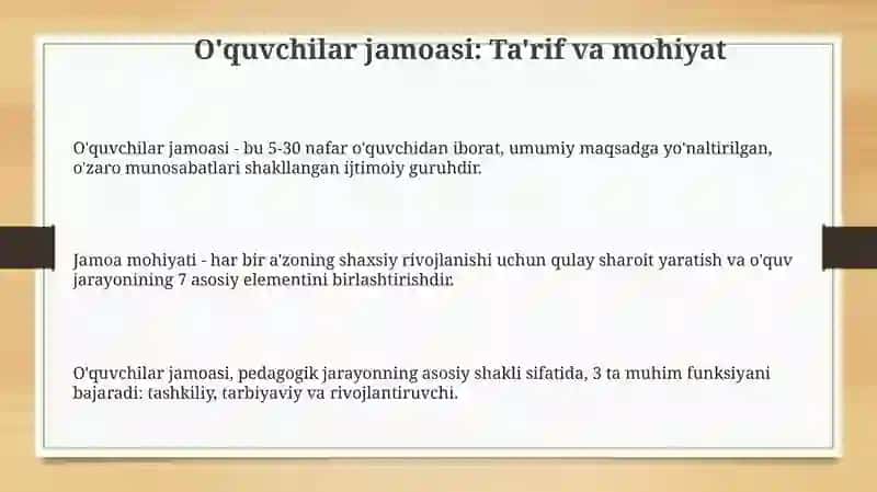 O'quvchilar jamoasi 3